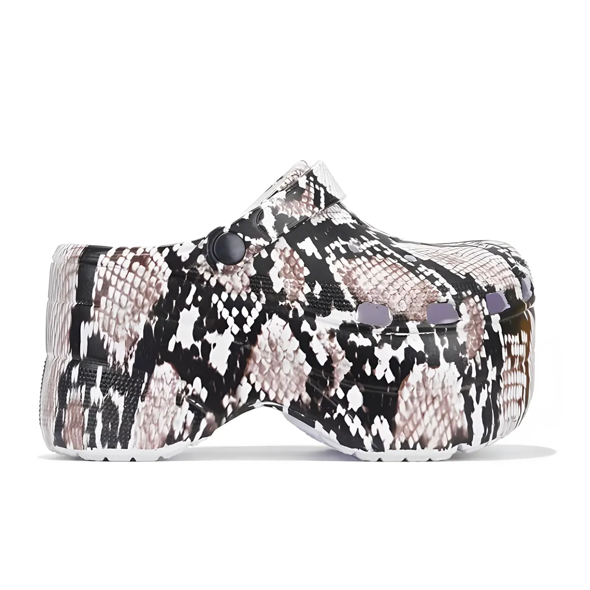 Women’s Leopard Print Wedge Mule Clogs with Ankle Strap