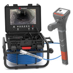 100 feet / 30 meters, 23 mm / 0.9 inches full HD sewer inspection camera, 5x zoom, distance counter, 9-inch IPS screen, digital video recorder and voice recorder, 16GB memory card, suitable for sewer lines, pipes, ventilation ducts, piping systems, p