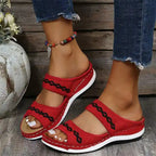 2025 Orthopedic Cross Sandals with Arch Support for Diabetic Walkers