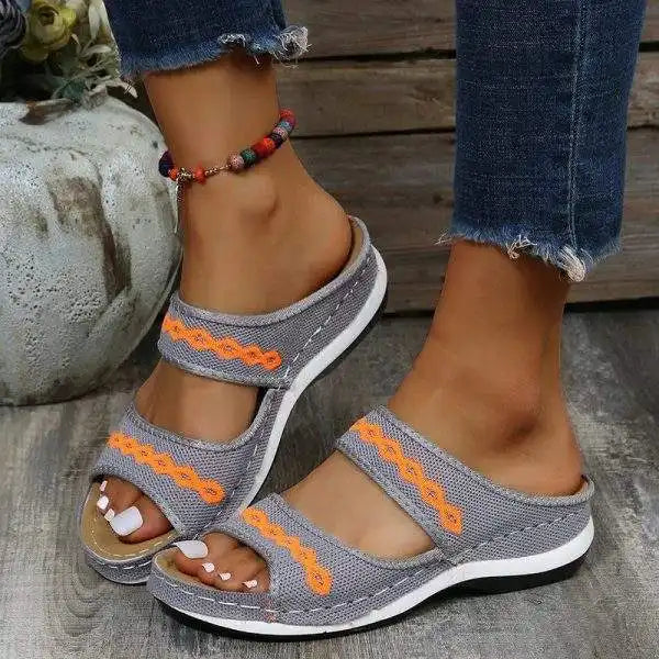 2025 Orthopedic Cross Sandals with Arch Support for Diabetic Walkers