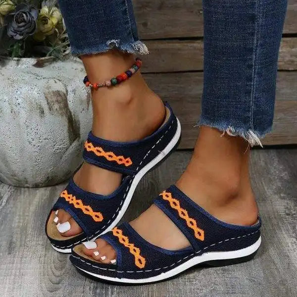 2025 Orthopedic Cross Sandals with Arch Support for Diabetic Walkers