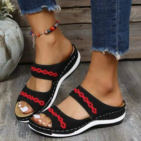 2025 Orthopedic Cross Sandals with Arch Support for Diabetic Walkers