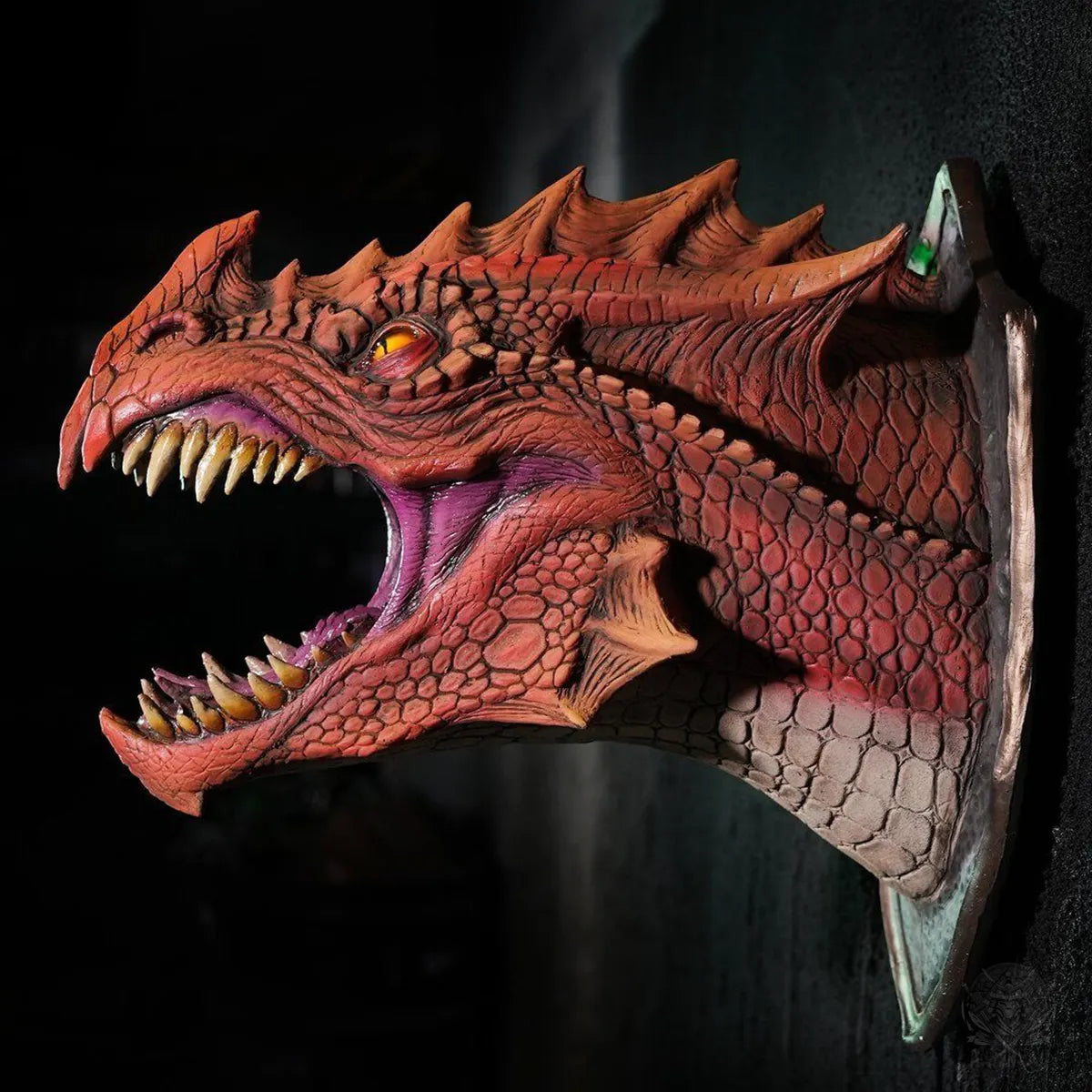 2025 3D Wall Mounted Dragon Bust with Illuminating Wall Glow Spray