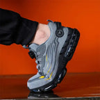 Men’s Steel Toe Breathable Work Shoes with Quick Lacing