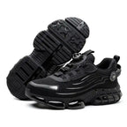 Men’s Steel Toe Breathable Work Shoes with Quick Lacing