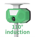Outdoor Solar Waterproof Ultrasonic Animal Repeller – LED Bird Repellent Device to Deter Squirrels, Wild Boars, Snakes, Birds, Foxes, and Bats