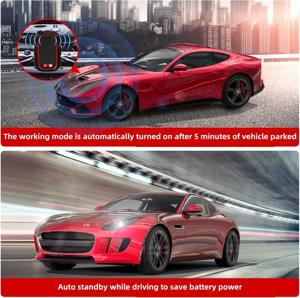 Ultrasonic Car Rodent Repellent Mice Repeller with Strobe Light – Battery-Powered Mouse Deterrent for Engine, Garage, Attic & Barn