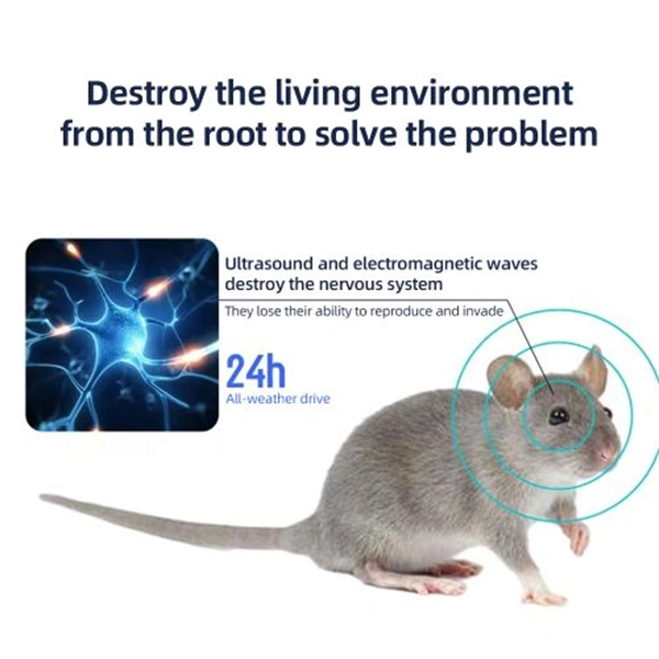 Ultrasonic Mice Repeller Pest Repellent – Dual CF+VF Frequency Mouse & Rodent Control