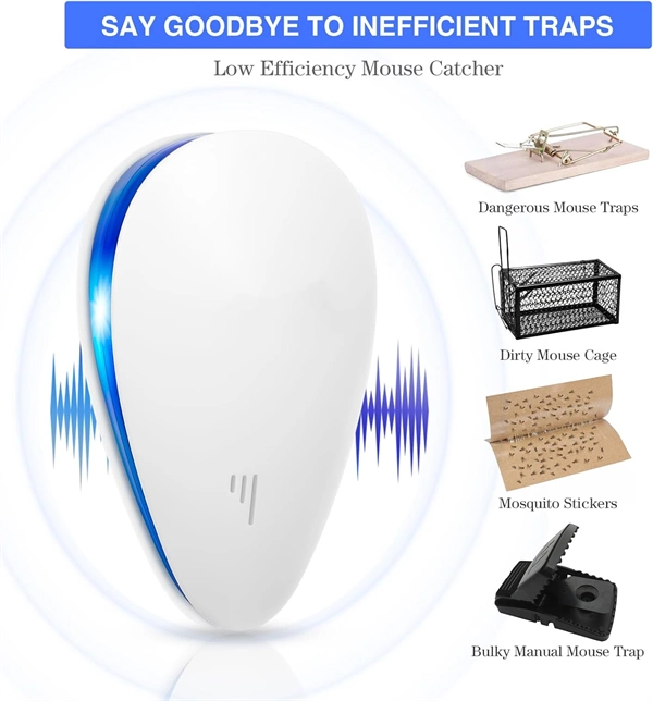 Advanced Ultrasonic Pest Repeller – Powerful Rodent & Bug Defense, Plug-In Mouse Repellent for Mosquitoes, Mice, Roaches