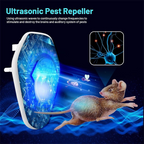 Ultrasonic Pest Repeller Plug-In, Powerful Electronic Repellent for Mice, Insects, Spiders, Ants, Roaches & Rodents, Wide-Range Indoor Pest Control