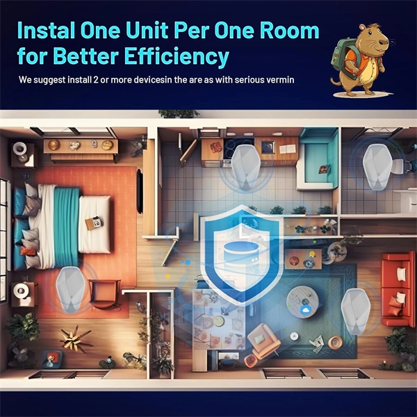 Ultrasonic Pest Repeller Plug-In, Powerful Electronic Repellent for Mice, Insects, Spiders, Ants, Roaches & Rodents, Wide-Range Indoor Pest Control